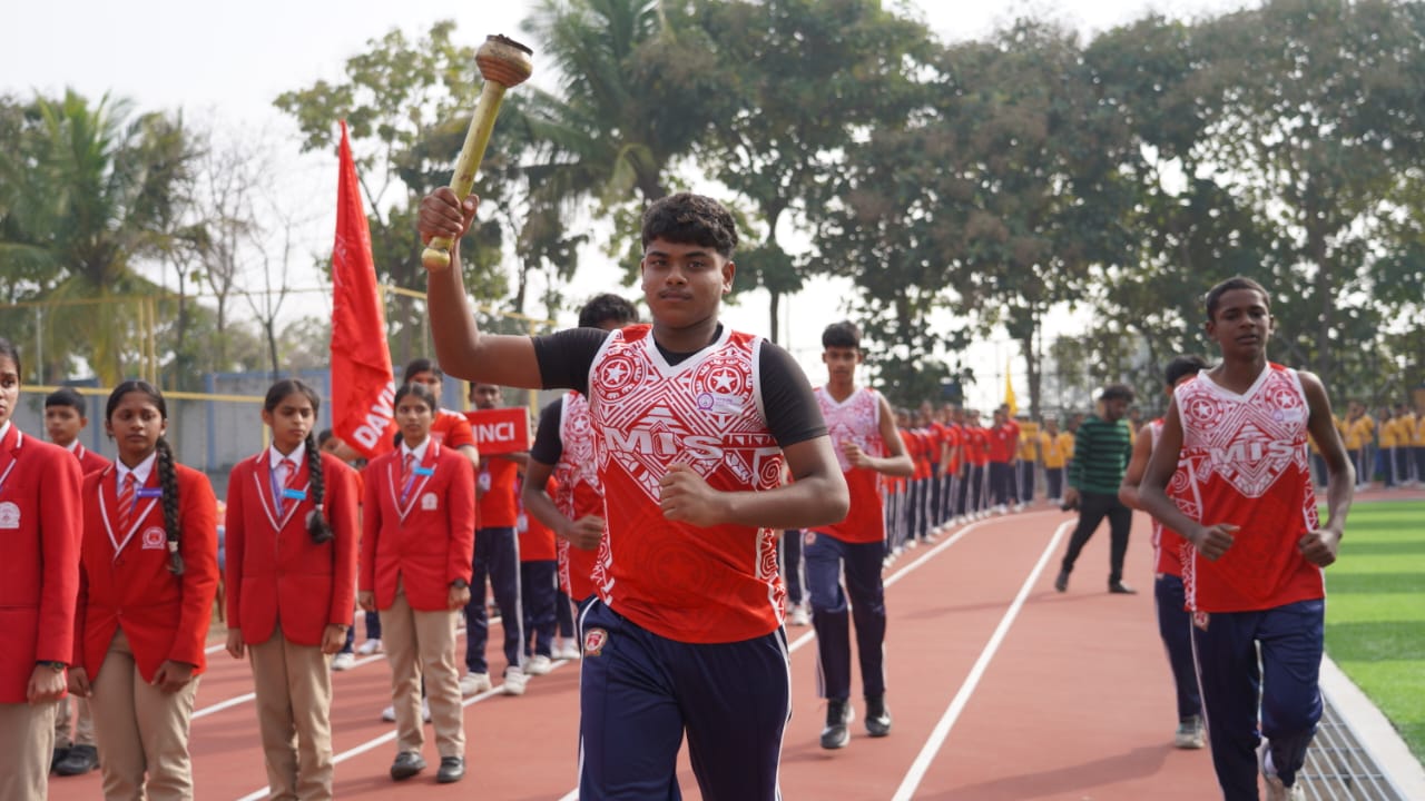 Students participating in sports